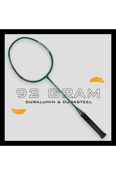 Hundred Powertek 200 Pro Badminton Racket For Intermediate Players With Cover,green,aluminium