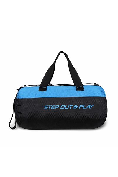Nivia Beast-3 Gym Bag|blue/black| Polyester Shoulder Bag With Shoes Compartment | Unisex Fitness Bag