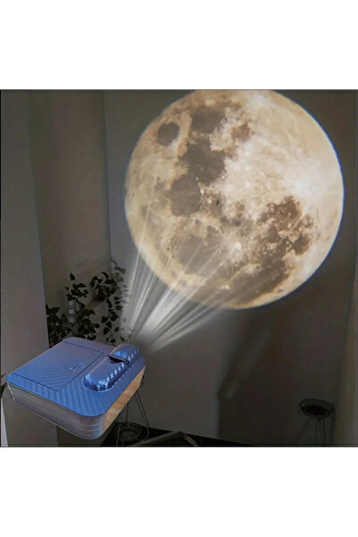 UGS Ticaret Mini Taşınabilir Ay Yüzeyi Yansıtan Projeksiyon Lambası