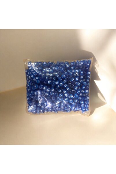 Yumuşakkeçe 250 gr plavih perli u obliku slova 7x7 mm - Materijal za ručni ra...