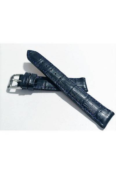 FADO Genuine Leather Watch Band 18 mm - Fits for Any Watch, Blue (141)