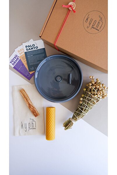 Kyphi Natural Siva Tütsülük ve Enerji Başlangıç Seti : Üzerlik(Nazar Otu) Tüt...