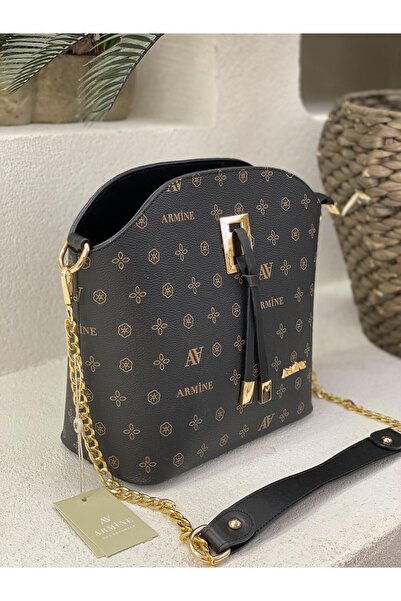 Armine 102 Baskılı Hem Omuz Hem Çapraz Çanta Kadın