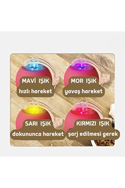 mywarehouse Yeni Nesil Hareketle Aktifleşen, Sensörlü Akıllı Kedi & Köpek Topu