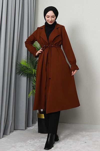 giz astore Кафява еластична шапка с маншет