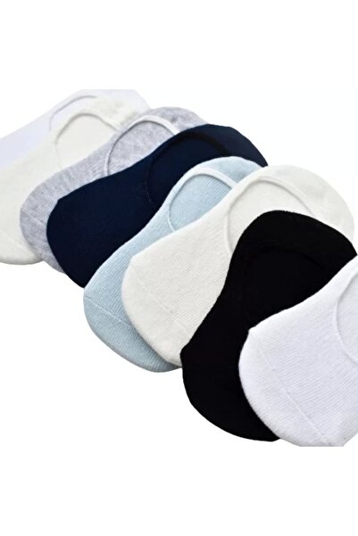 Bibaby Men's Gray Navy Blue 2-Piece Ballerina Socks - Basic