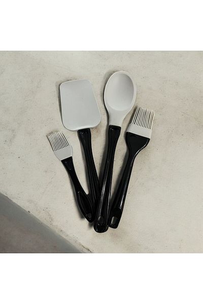 AKTURK HOME Set of 4 Silicone Spoons and Spatulas