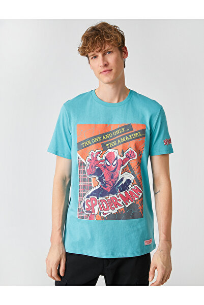 Koton Lizenziertes bedrucktes Spider-Man-T-Shirt
