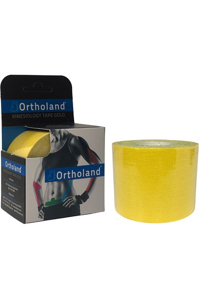 Ortholand Κίτρινο χρώμα Kinesi Band, Αθλητική Ταινία Μυϊκού Πόνου