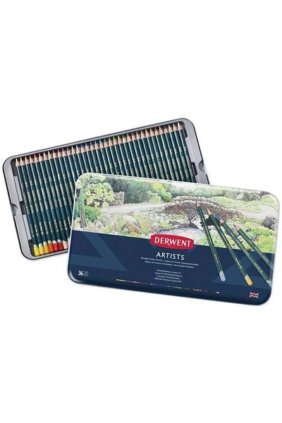 Derwent Artists 36 Color Mixable Dry Paint Set