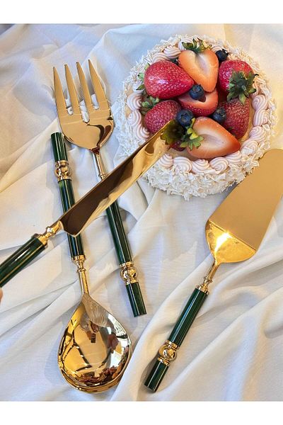 Mikasa Moor Tina Gold Green - 4-Piece Service Set
