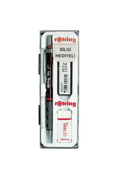 Rotring Tikky Versatil Kalem 0.7 mm + Silgi + Kalem Ucu Set