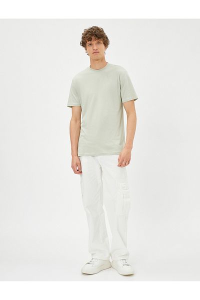 Koton Basic T-Shirt Slim Fit Crew Neck Cotton