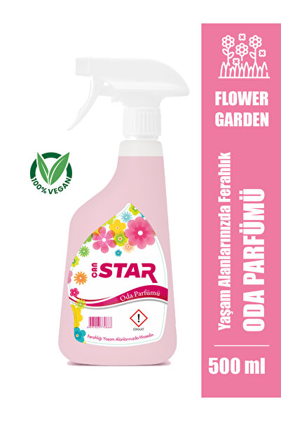 Can Star Bahar Ve Çiçek Kokulu Oda ve Çamaşır Kokusu Spreyi 500 Ml, Ortam ve ...