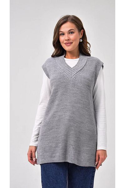 NİSUM MODA Nisum V-Neck Knitwear Slip Pullover