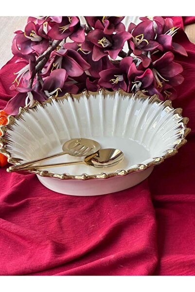 ROSSEV Ginkgo Oval Salata Kasesi 24*30cm