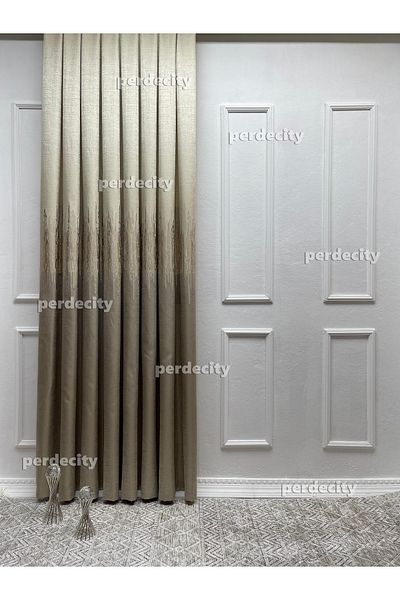 PERDECITY Venetian Pattern Background Curtain 100cm Suitable for Any Room 1X3 Tight Pleats
