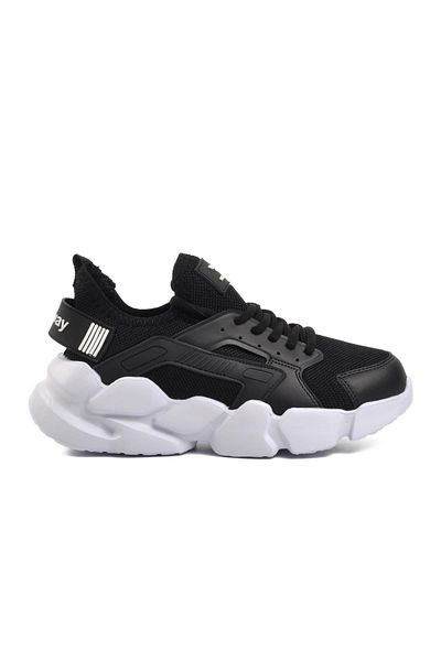 WALKWAY Αθλητικά παπούτσια Hura Black-White Mesh ελαφριά Unisex