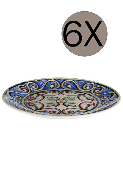 İD FİNE ID FINE Porselen Amalfi Lona Düz Tabak 25 cm 6'lı Takım 20203-111025