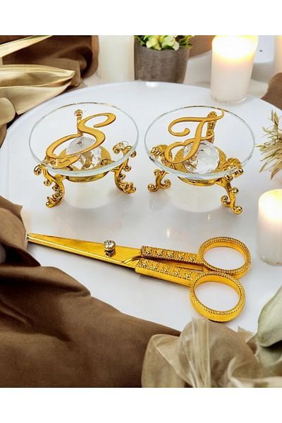 CyzHome Magia Glass Rises and Promise Scissors Set