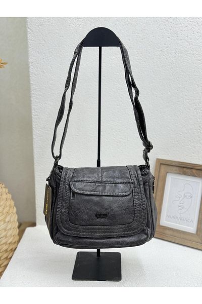 NUR KARACA CCS 17490 - Geantă Crossbody din piele pentru femei
