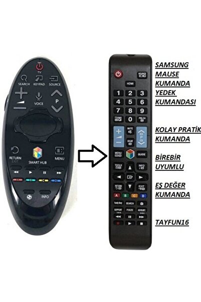 TAYFUN SAMSUNG AKILLI KUMANDA BN59-01185B  H SERİSİ - YEDEK KUMANDASI