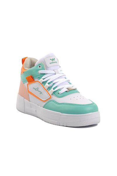 WALKWAY Nefertiti alb-apă verde unisex Hi pantofi