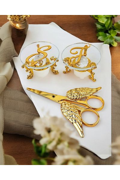 CyzHome Magia Glass Rises and Promise Scissors Set