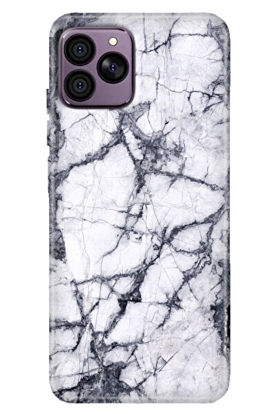 HİKİNG A41 Uyumlu Kılıf Desenli TPU Cover Silikon Jumeria Mermer