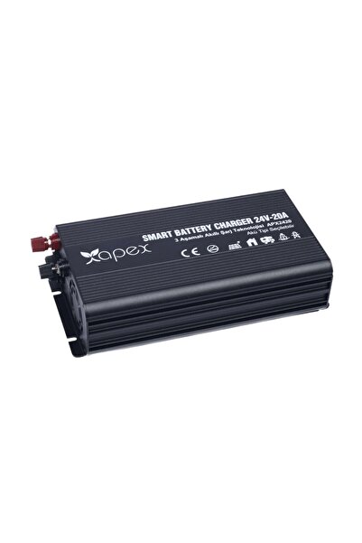 Apex Apx2420 Lityum Uyumlu 24v 20a Akü Şarj Cihazı