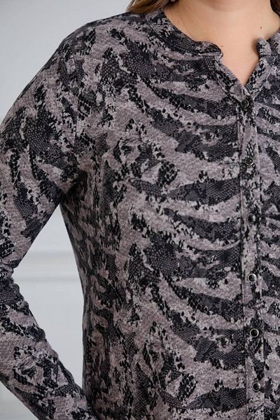 TUSSE Women's Soft Patterned Elegant Plus Size Cashmere Shirt Blouse