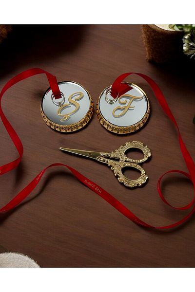 CyzHome Neve Mirrored Risen and Promise Scissors Set