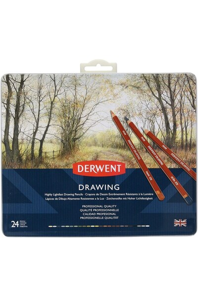Derwent Drawing 24'lü Yağlı Çizim Kalemi / 0700671