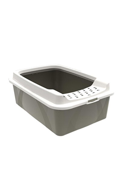 Rotho Eco Bonnie Medium Cat Litter Box - Eco-Friendly, High Sided, and Easy t...