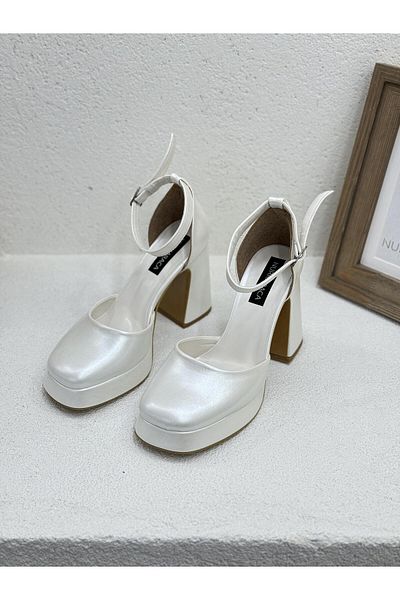 NUR KARACA 24Y8914 PANTOFI CU TOC PLATFOMA 10CM FATA INCHIS JUMĂTATE DESCHIS FEMEI
