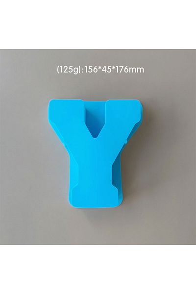 Generic قالب سيليكون راتنج وصابون حرف Y كبير