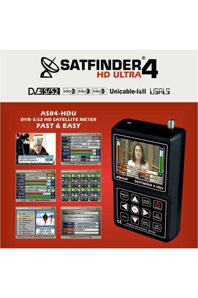 Alpsat Satfinder 4 Hd Ultra Görüntülü Full Hd Uydu Bulucu