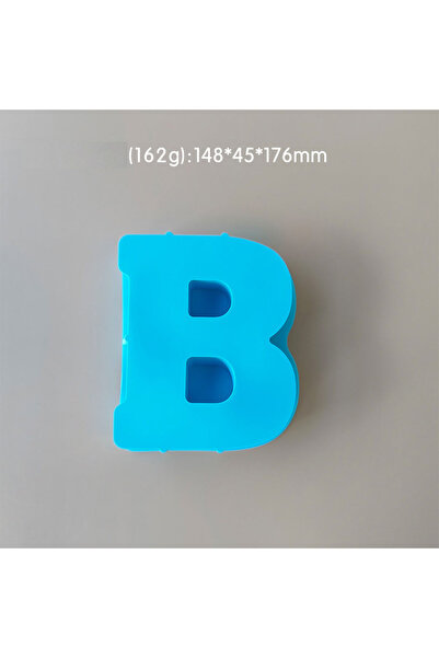 Generic قالب سيليكون راتنج وصابون حرف B كبير