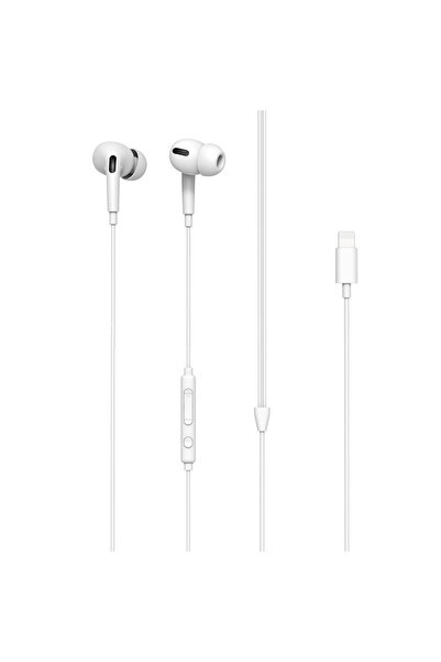 Levore سماعات أذن سلكية بموصل Lightning MFI بطول 1.2 متر مع روبل - أبيض