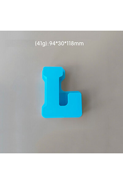 Generic قالب سيليكون راتنج وصابون متوسط الحجم حرف L