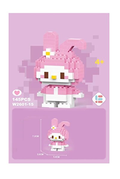 Schulzz Sanrio My Melody Bricks 145 Parça 7,2 cm Yapı Oyuncaklu Figür