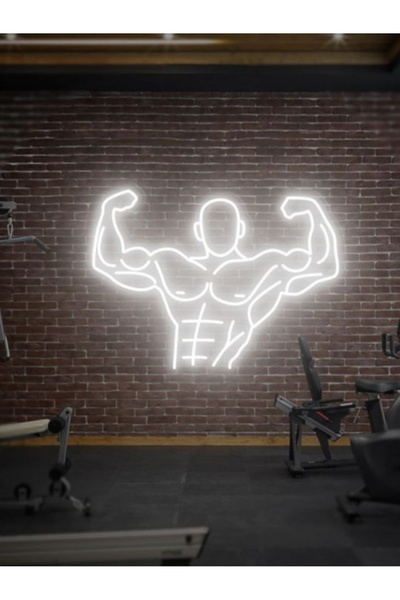 KAMER NEON LED IŞIKLI FİTNESS SPOR SALONU VÜCUT GELİŞTİRME