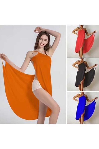 GARDIROZA Rochie de plajă antirid, rochie de damă, uscare rapidă, ușor de purtat, rochie confortabilă