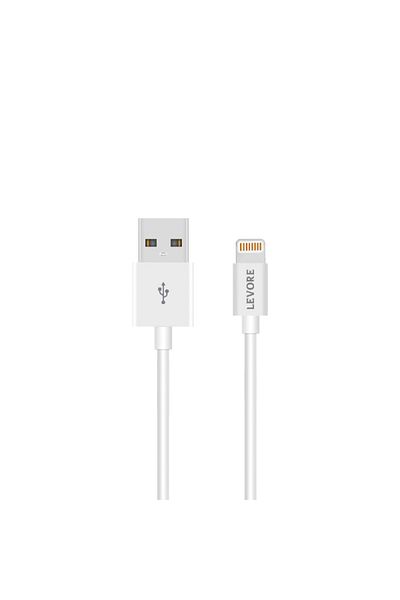 Levore Cable PVC iPhone USB 1.8m Plastic - White