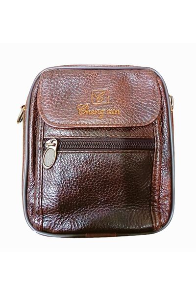 Universal Genuine Leather Bag with Strap - Shoulder Bag