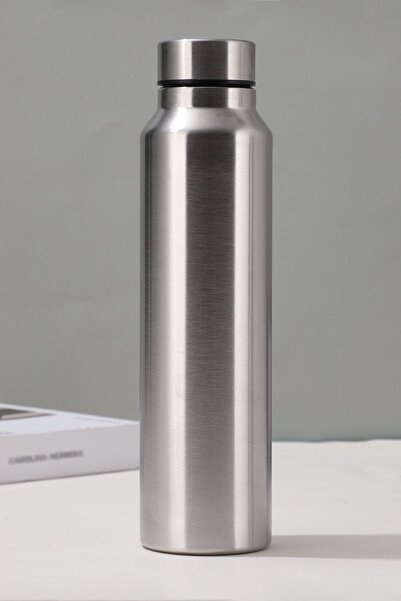 Weather Forecast زجاجة مياه رياضية سعة 1000 مل من الفولاذ الرمادي (لا تحافظ على السخونة أو البرودة) cin907