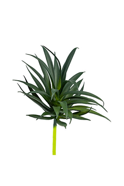 Dekorsende Succulent artificial ascuțit și subțire verde închis 15 cm