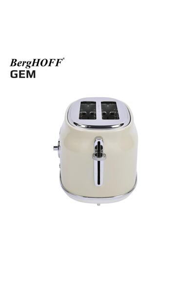 Berghoff Gem Retro Cream Color Two Slice Toaster