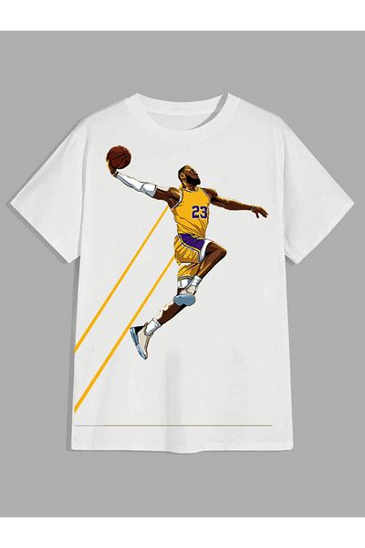 MAGORS LEBRON THE KING TRIOC PENTRU COPII CU MÂNECĂ SCURTĂ, BUMBAC, GÂRGĂ BICICLETA