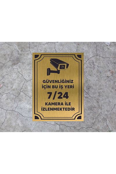 sıradışıhediyem This Works Place Is Monitored 24/7 with Camera